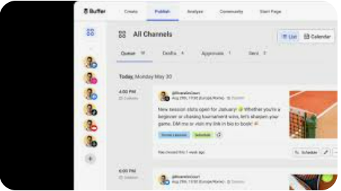 Buffer social media planning and scheduling tool