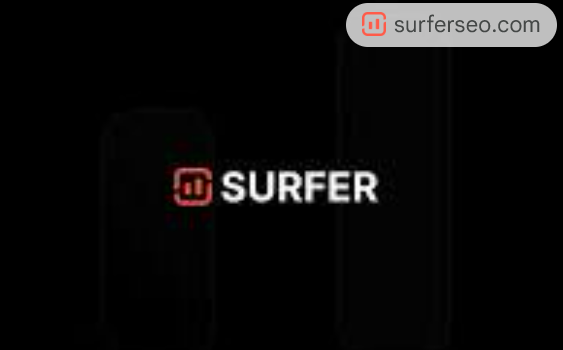 Surfer SEO logo for local business content optimization。