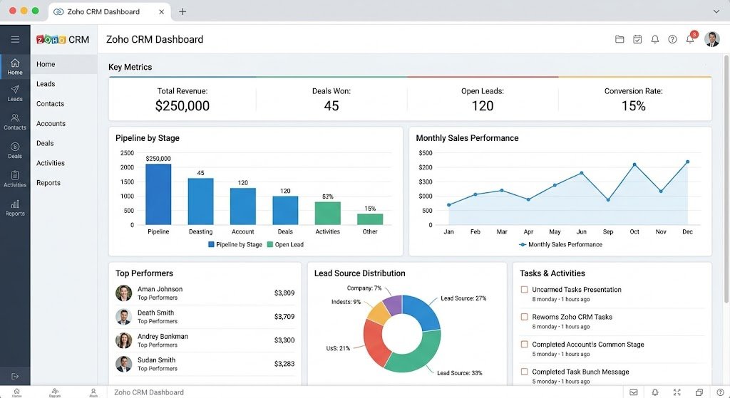 Pipedrive CRM visual sales pipeline dashboard interface